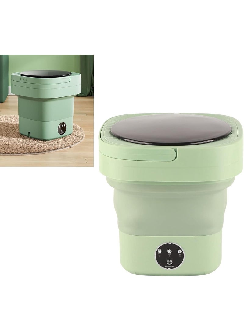 Portable Foldable Mini Washing Machine - 11L Large Capacity Small Laundry Machine with 3 Deep Cleaning Modes - Collapsible Washer for Underwear, Baby Clothes, Socks & Travel - Compact Design with Drain Basket - Image 5